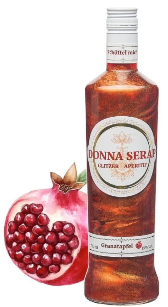Donna Serap Glitzer Aperitif Granatapfel 15% 0,7 l (holá láhev)
