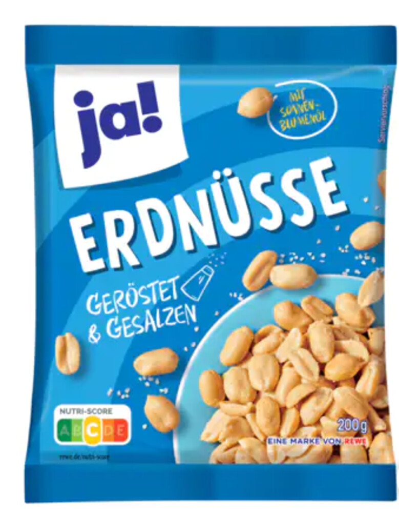 Ja! Erdnüesse Geröstet und Gesalzen 200 g