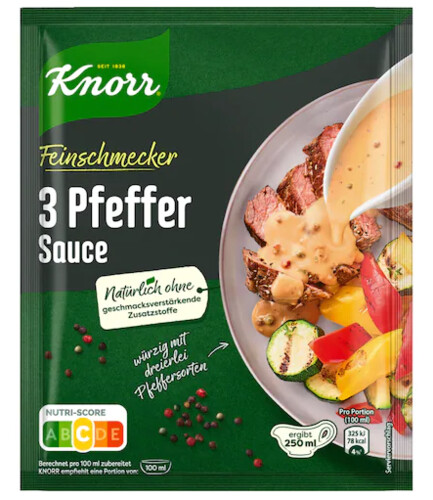 Knorr Feinschmecker 3 Pfeffer Sauce 40 g