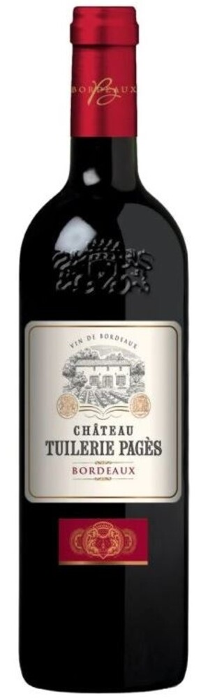 Bordeaux Chateau Tuilerie Pages Bordeaux 15% 0,75 l (holá láhev)